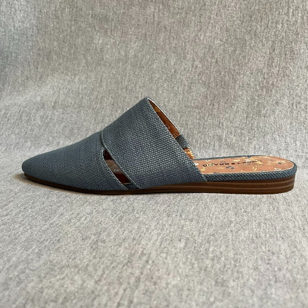 Lucky Brand Blue Slip-on Mules. Never Worn. Size 7.5 US | 38 EU - Picture 10 of 12